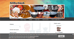 Desktop Screenshot of kotlikyshop.sk