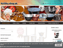 Tablet Screenshot of kotlikyshop.sk